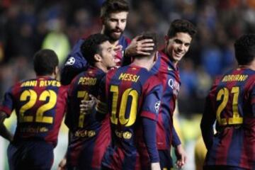 Barcelona celebró en el histórico día de Messi.