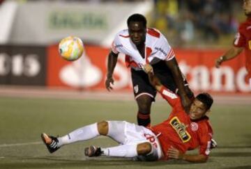 Para la fecha 3, River consiguió su segundo empate de manera consecutiva, esta vez Juan Aurich de Perú fue el rival. Éder Balanta puso al frente a los Millonarios y Luis Tejada empató en el complemento.
