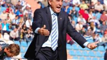 <b>FUERZA. </b>Goikoetxea gesticula en un partido con el Hércules.