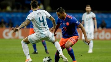 Salvador.Junio 14 de 2019. En el estadio Fonte Nova, Colombia enfrenta a Argentina en el el marco de la primera fecha del grupo B de la Copa Am&Atilde;&copy;rica..  (Colprensa - Diego Pineda)