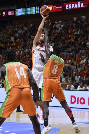 Marc Gasol y Frejus Zerbo.