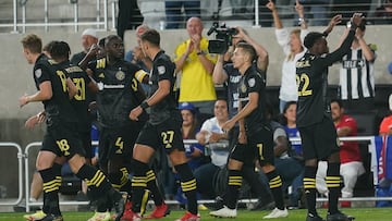 Miguel Berry celebrates his goal 1-0 of Columbus during the game Columbus Crew (USA) vs Cruz Azul (MEX), corresponding to the 2021 Champions Cup, at Lower.com Field Stadium, on September 29 2021.
 
 &lt;br&gt;&lt;br&gt;
 
 Miguel Berry celebra su gol 1-0 