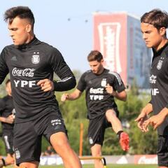 Los once que probó Scaloni