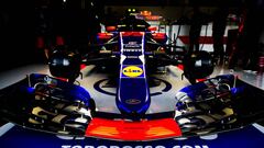 El Toro Rosso de Carlos Sainz en Silverstone.