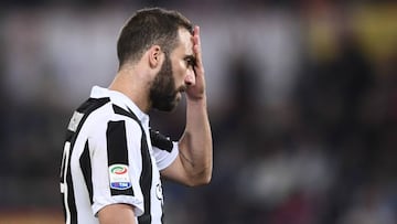 Gonzalo Higuaín, en un partido con la Juventus.