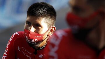 Nairo Quintana: "A pesar de la caída estamos bien"