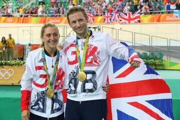 The golden couple Jason Kenny and Laura Trott.