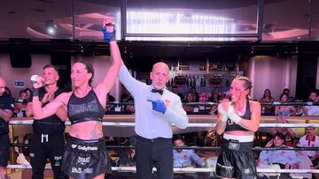 Jennifer Miranda y Victoria Albons tras el veredicto de los jueces.