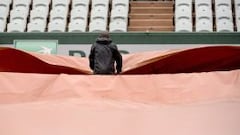 La lluvia interrumpe la jornada en Roland Garros