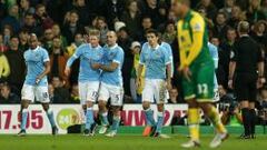 City de Pellegrini golea al Norwich y avanza en la FA Cup