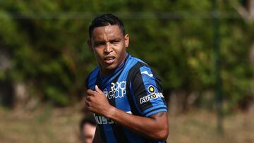 Luis Muriel en un partido de Atalanta.