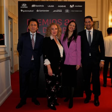 José Félix Díaz; Director Editoral de AS, Margarita Rodríguez y Marta Fouz, de Hyundai, y Aloysio Araujo; Director General de Deportes de Prisa Media.