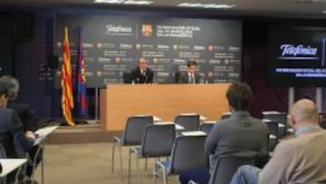 COMPROMISO. El vicepresidente Javier Faus prometió total colaboración para detectar a los que insultaron al portugués del Madrid.