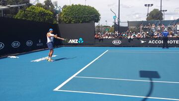Último entrenamiento de Nadal antes de la final con público