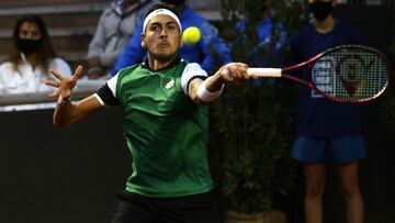 
 Santiago11 Marzo 2021
 El tenista Cristian Garin se enfrenta al tenista  Alejandro Tabilo, ambos de nacionalidad chilena, durante el ATP de Santiago realizado en San Carlos de Apoquindo.
 Javier Salvo/ Photosport