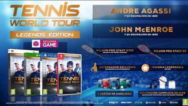 Este es el contenido de la edición exclusiva de Tennis World Tour