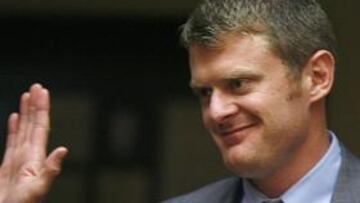 <b>POLÉMICO. </b>Landis, antes de declarar en el juicio contra Armstrong.