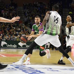 Unicaja, a base de triples, fusiló a un Joventut decepcionante