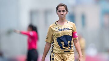 Action photo during the match Pumas vs Tigres Womens, Corresponding round 1 of Tournament 2016-2017 of the League BBVA Bancomer MX.
Foto de accion durante el partido Pumas vs Tigres Femenil, Correspondiente a la Jornada 1 del Torneo 2016-2017 de la Liga BBVA Bancomer MX, en la foto: Deneva Cagigas Pumas Femenil
22/04/2017/MEXSPORT/Javier Ramirez