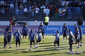 Real Madrid trained in front of fans on Friday