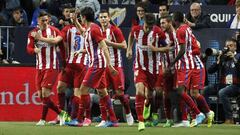 Celebraci&oacute;n del gol de Koke ante el Eibar. 