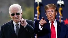 Joe Biden y Donald Trump en una composición fotográfica.