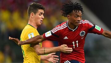 Oscar y Juan Guillermo Cuadrado se enfrentaron en el Mundial en los cuartos de final. 