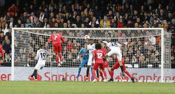 2-0. Ezequiel Garay marcó el segundo gol.