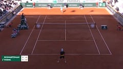 El puntazo de Nadal que dejó en shock a Diego Schwartzman