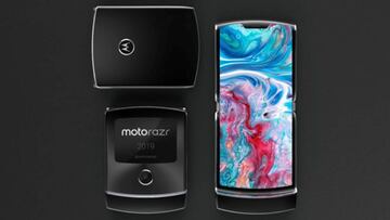 ?Ser¨¢ este el dise?o del Motorola RAZR con pantalla plegable?