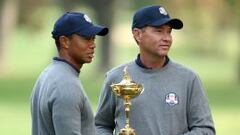 Tiger Woods y Davis Love III. 