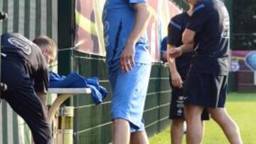 Ribéry se retiró lesionado del entrenamiento francés