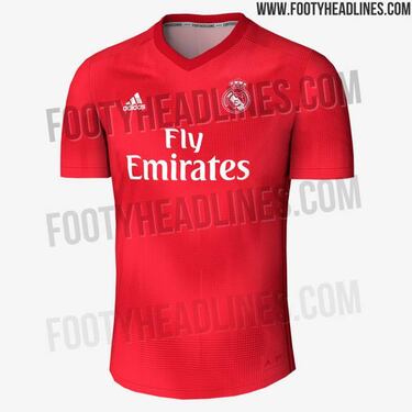 Se filtra la posible tercera camiseta del Madrid: será roja