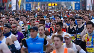 BARCELONA, 16/03/2025.- Maratón de Barcelona este domingo por las calles del centro de la ciudad, que reúne a algunos de los mejores fondistas del panorama internacional.EFE/ Quique García