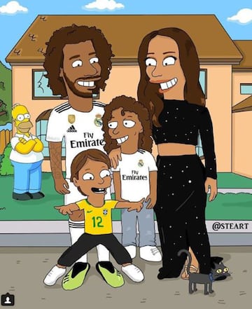 Así se ven los cracks del fútbol en los Simpsons
