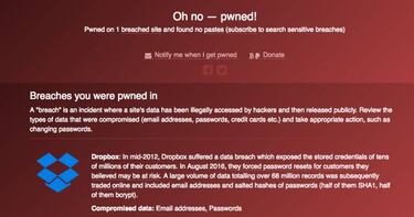 Comprueba si tu cuenta de correo electrónico ha sido hackeada