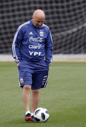 Barcelona 03 Junio 2018, EspaÃ±a
Previa al Mundial 2018
Entrenamiento de la seleccion Argentina Ciudad Deportiva Joan Gamper, Barcelona.
Jorge Sampaoli DT
Foto Ortiz Gustavo
