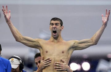 Michael Phelps, en Pekín.