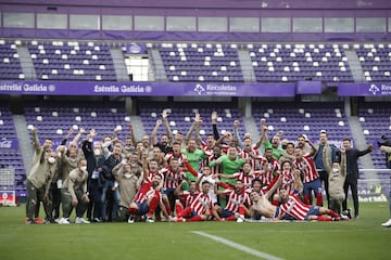 El Atlético fue campeón con 86 puntos, 2 más que el Real Madrid que terminó 2º. A destacar la primera vuelta del equipo donde consiguió 50 de los 57 puntos posibles.