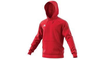 Sudadera con capucha Adidas Core 18 de color rojo para hombre