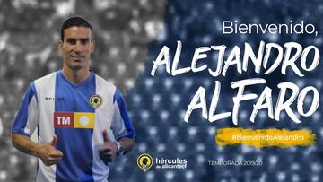 Oficial: el H¨¦rcules ficha a Alejandro Alfaro hasta 2021
