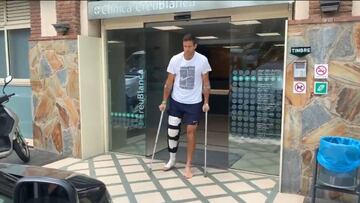 Del Potro recibió el alta en Barcelona