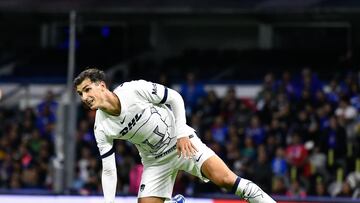 Juan Dinenno of Pumas during the game Cruz Azul vs Pumas UNAM, corresponding to Round 12 of the Torneo Apertura 2023 of the Liga BBVA MX, at Azteca Stadium, on October 07, 2023.
<br><br>
Juan Dinenno de Pumas durante el partido Cruz Azul vs Pumas UNAM, correspondiente a la Jornada 12 del Torneo Apertura 2023 de la Liga BBVA MX, en el Estadio Azteca, el 07 de Octubre de 2023.