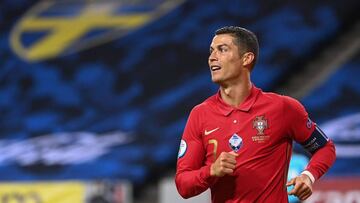 Cristiano Ronaldo, con Portugal.