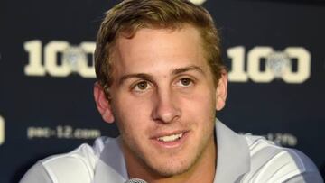 Jared Goff, quarterback de los California Golden Bears apunta a convertirse en el primer jugador elegido en el draft 2016 de la NFL.