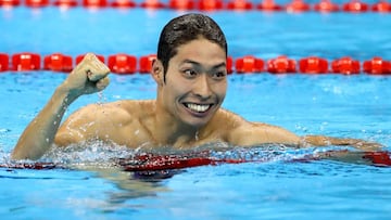 Kosuke Hagino gana oro en natación en los 400 estilos