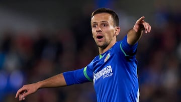 Nemanja Maksimovic volvió a jugar el lunes con el Getafe después de tres meses y medio.