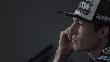 Aleix Espargaró en la conferencia del GP de Tailandia.