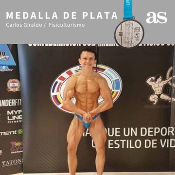 Carlos Giraldo se quedó con la medalla de plata en fisiculturismo en los Juegos Panamericanos