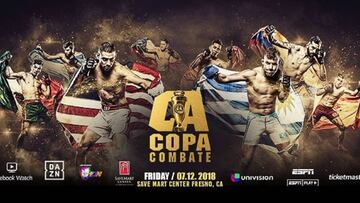 Copa Combate: horario, TV, cartelera y cómo ver online MMA